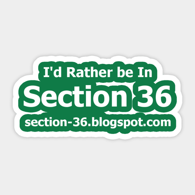 RBI Section 36 Print Sticker by Section36